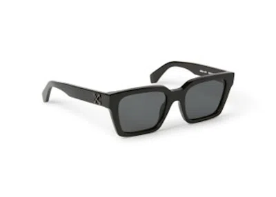 Pre-owned Off-white Offwhite Branson Square Sunglasses In Black/dark Grey (oeri111s24pla0011007/fr)