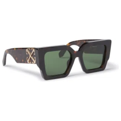 Pre-owned Off-white Offwhite Catalina Sunglasses In Brown/green (oeri128s24pla0016055/fr)