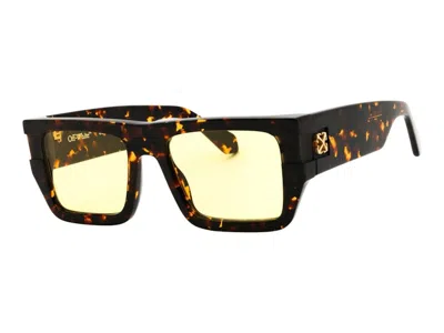 Pre-owned Off-white Offwhite Chester Sunglasses In Havana Camel (oeri149s25pla0016062)