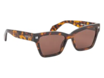 Pre-owned Off-white Offwhite Cincinnati Sunglasses In Havana Brown (oeri110c99pla0016064/fr)