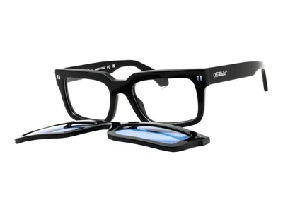 Pre-owned Off-white Offwhite Clip On2 Sunglasses In Black Blue (oeri130c99pla0011045)