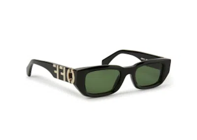Pre-owned Off-white Offwhite Fillmore Square Sunglasses In Black/green (oeri124s24pla0011055/fr)