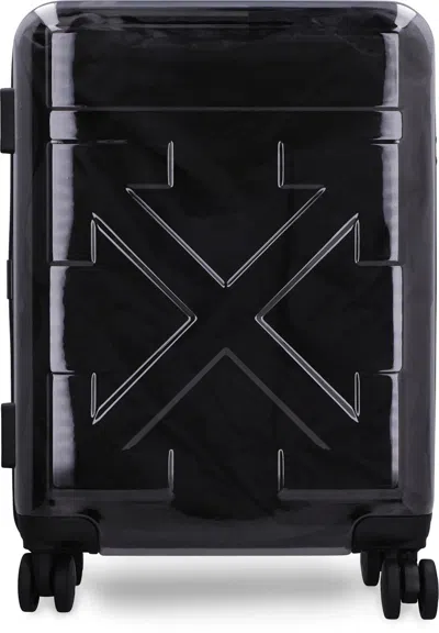 Pre-owned Off-white Offwhite "for Travel" Quotemotif Luggage In Translucent