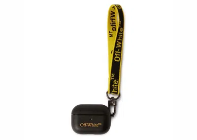 Pre-owned Off-white Offwhite Graphic Belt Airpods Pro Cover In Black