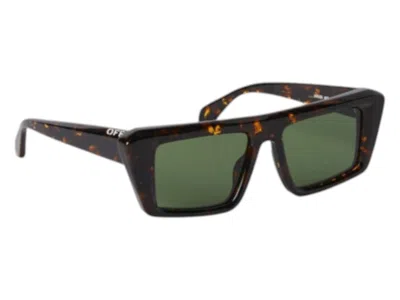 Pre-owned Off-white Offwhite Hartford Sunglasses In Havana Green (oeri13kf24pla0016055/fr)