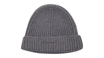 Pre-owned Off-white Offwhite Helvet Medium Beanie In Grey
