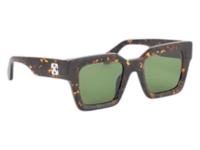 Pre-owned Off-white Offwhite Jackson Sunglasses In Havana Green (oeri13if24pla0016055/fr)