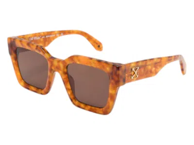 Pre-owned Off-white Offwhite Jackson Sunglasses In Light Havana Brown (oeri13if24pla0016d64/fr)