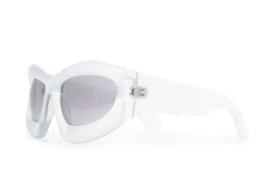 Pre-owned Off-white Offwhite Katoka Square Sunglasses In Transparent (oeri075s23pla0010072)