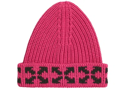 Pre-owned Off-white Offwhite Kids Arrows Beanie In Fuchsia