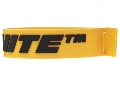 Pre-owned Off-white Offwhite Logo Bracelet In Yellow