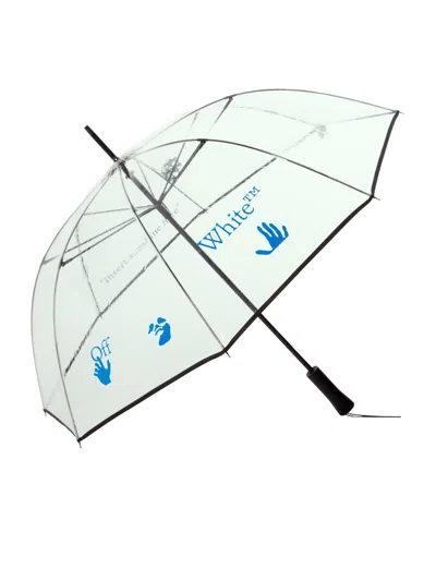 Pre-owned Off-white Offwhite Long See Thru Umbrella In Black/blue