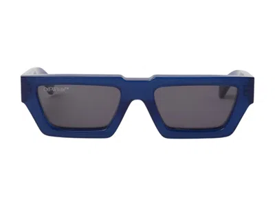 Pre-owned Off-white Offwhite Manchester Sunglasses In Blue (oeri002c99pla0024607)