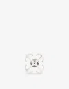Off-white Offwhite Mens Silver No Color Arrow Mono Branded-shape Brass Stud Earring In Silver No Color