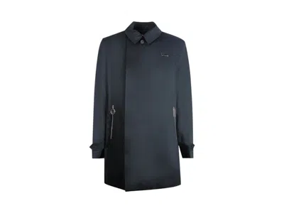 Pre-owned Off-white Offwhite Men's Trench Coat In Black