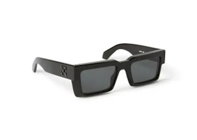 Pre-owned Off-white Offwhite Moberly Square Sunglasses In Black/dark Grey (oeri114s24pla0011007/fr)