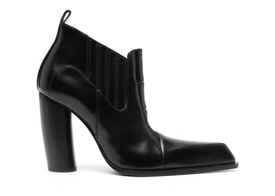 Pre-owned Off-white Offwhite Moon Beatle Shade Ankle Boot (women's) Sneakers In Black