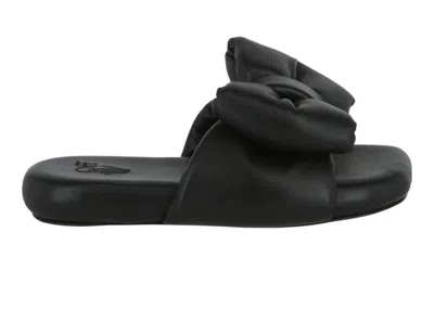 Pre-owned Off-white Offwhite Nappa Extra Padded Slipper (women's) Sneakers In Black
