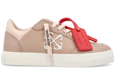 Pre-owned Off-white Offwhite New Low Vulcanized (women's) Sneakers In Pink