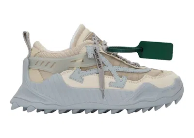 Pre-owned Off-white Offwhite Odsy1000 Grey (women's) Sneakers In Beige/blue