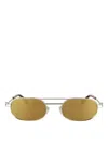 Off-white Vaiden Sunglasses Gold-tone Hardware In Oro