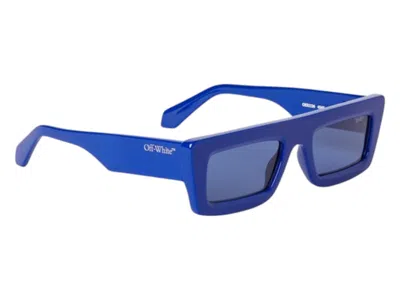 Pre-owned Off-white Offwhite Ontario Sunglasses In Blue Blue (oeri136f24pla0014545/fr)