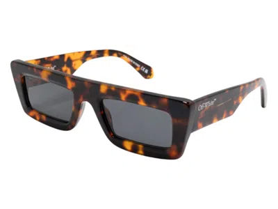 Pre-owned Off-white Offwhite Ontario Sunglasses In Havana Dark Grey (oeri136f24pla0016007/fr)