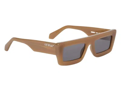 Pre-owned Off-white Offwhite Ontario Sunglasses In Mud Dark Grey (oeri136f24pla0017407/fr)