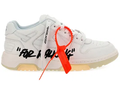 Pre-owned Off-white Offwhite Out Of Office Low "for Walking" White Black (women's) Sneakers In For Walking White Black