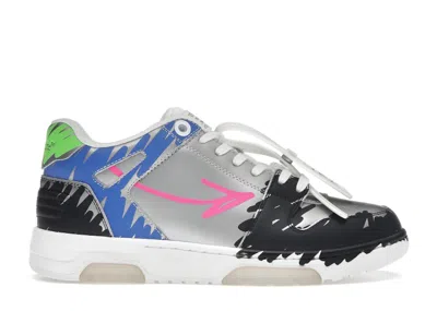 Pre-owned Off-white Offwhite Out Of Office "ooo" Low Tops Bstroy (women's) Sneakers In Black/pink In Multi