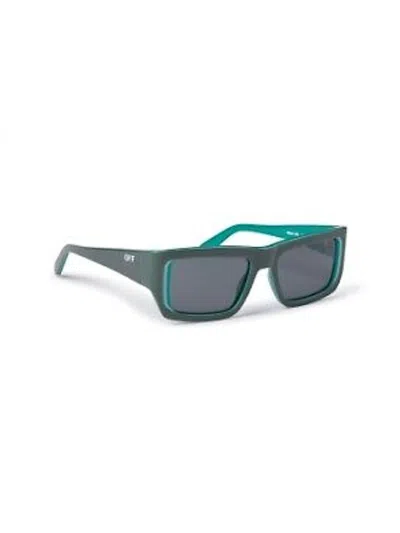 Pre-owned Off-white Offwhite Prescott Sunglasses/fr) In Olive Green/dark Grey/grey (oeri117s24pla0015707
