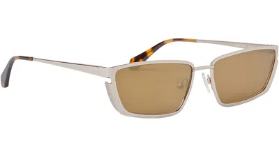 Pre-owned Off-white Offwhite Richfield Sunglasses In Brown/gold (oeri119s24met0017676)