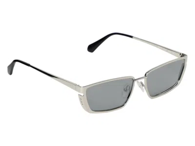 Pre-owned Off-white Offwhite Richfield Sunglasses In Silver Mirror (oeri119s24met0017272/fr)