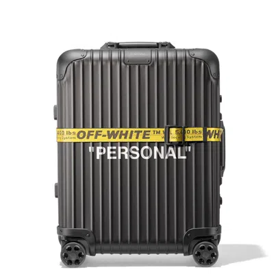 Pre-owned Off-white Offwhite Rimowa Personal Belongings 49l Case In Black