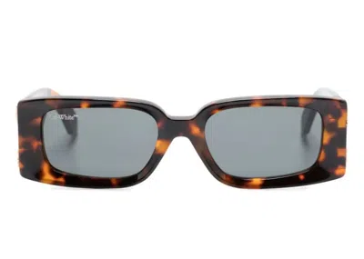 Pre-owned Off-white Offwhite Roma Sunglasses In Havana (oeri098f23pla0016007)