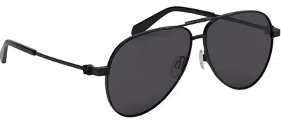 Pre-owned Off-white Offwhite Ruston L Sunglasses In Black (oeri122s24met0011007)