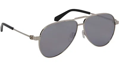 Pre-owned Off-white Offwhite Ruston L Sunglasses In Silver (oeri122s24met0017272)