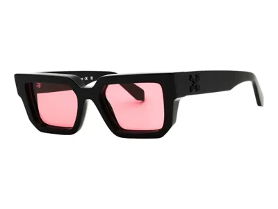 Pre-owned Off-white Offwhite Silverstone Sunglasses In Black Red (oeri146s25pla0011025)