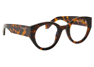 Pre-owned Off-white Offwhite Style 41 Eyeglasses In Havana (oerj041f23pla0016000) In Brown