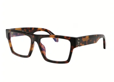 Pre-owned Off-white Offwhite Style 46 Eyeglasses In Havana (oerj046f23pla0016000)