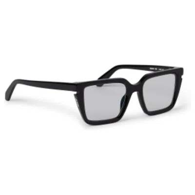 Pre-owned Off-white Offwhite Style 52 Eyeglasses In Black/clear Lens (oerj052s24pla0011000/fr)