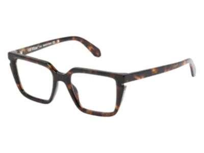 Pre-owned Off-white Offwhite Style 52 Eyeglasses In Havana Blue Light Block (oerj052s24pla0016000/fr)