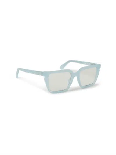 Pre-owned Off-white Offwhite Style 52 Eyeglasses In Light Blue/clear Lens (oerj052s24pla0014000/fr)