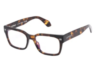 Pre-owned Off-white Offwhite Style 53 Eyeglasses In Havana Blue Light Block (oerj053s24pla0016000/fr)
