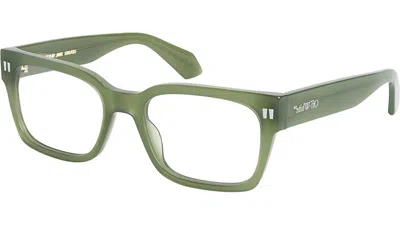 Pre-owned Off-white Offwhite Style 53 Eyeglasses In Olive Green/clear Lens (oerj053s24pla0015900/fr)
