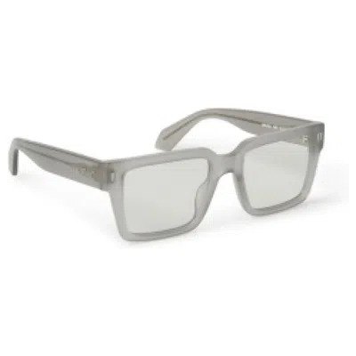 Pre-owned Off-white Offwhite Style 54 Eyeglasses In Grey/clear Lens (oerj054s24pla0010900/fr)