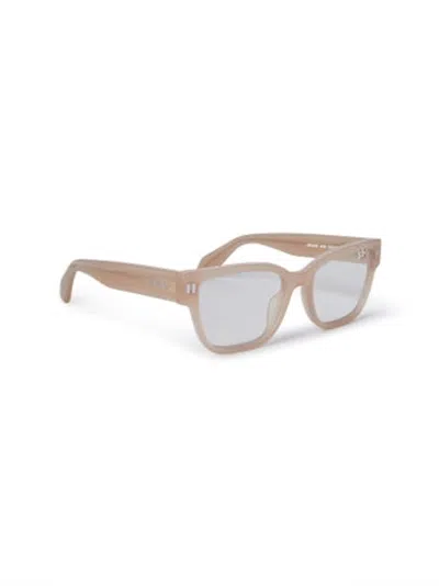 Pre-owned Off-white Offwhite Style 56 Eyeglasses In Beige/clear Lens (oerj056s24pla0016100/fr)