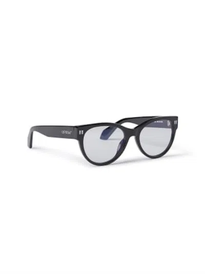 Pre-owned Off-white Offwhite Style 57 Eyeglasses In Black/clear Lens (oerj057s24pla0011000/fr)