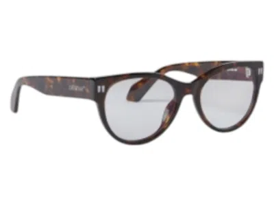 Pre-owned Off-white Offwhite Style 57 Eyeglasses In Havana Blue Light Block (oerj057s24pla0016000/fr)