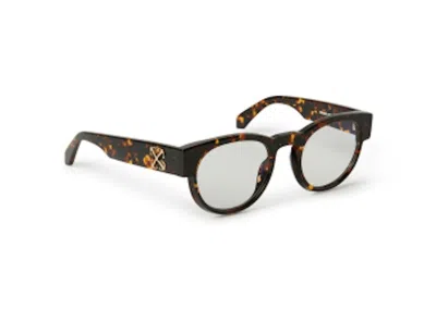 Pre-owned Off-white Offwhite Style 58 Eyeglasses In Havana (oerj058s24pla0016000)